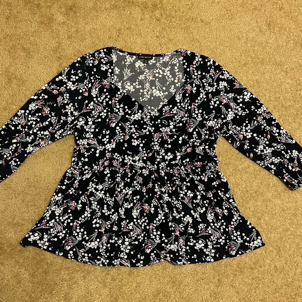 Lane Bryant 3/4 sleeve top